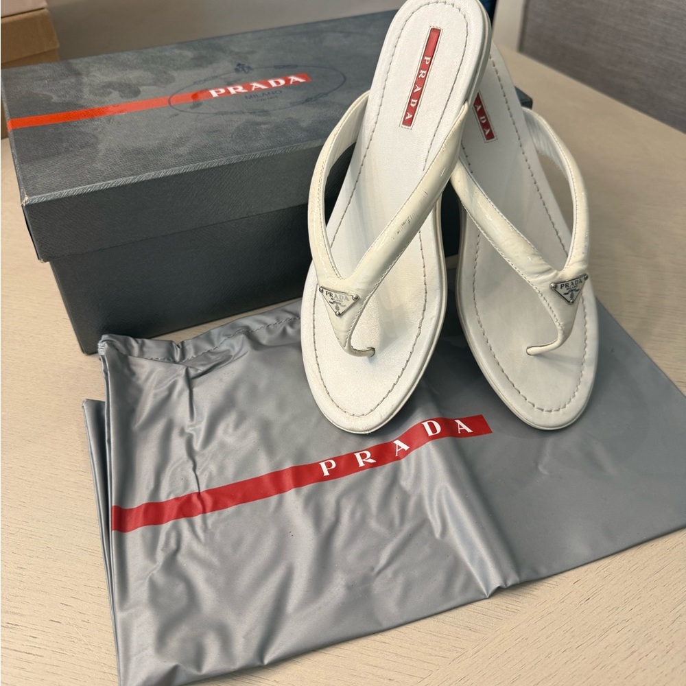Prada White Woman’s Sandals